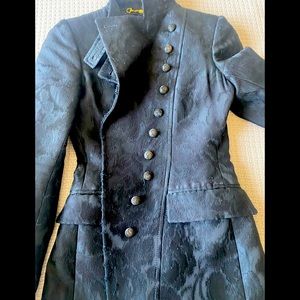 GUCCI Black Tailored Jacket w/ Button down Detail